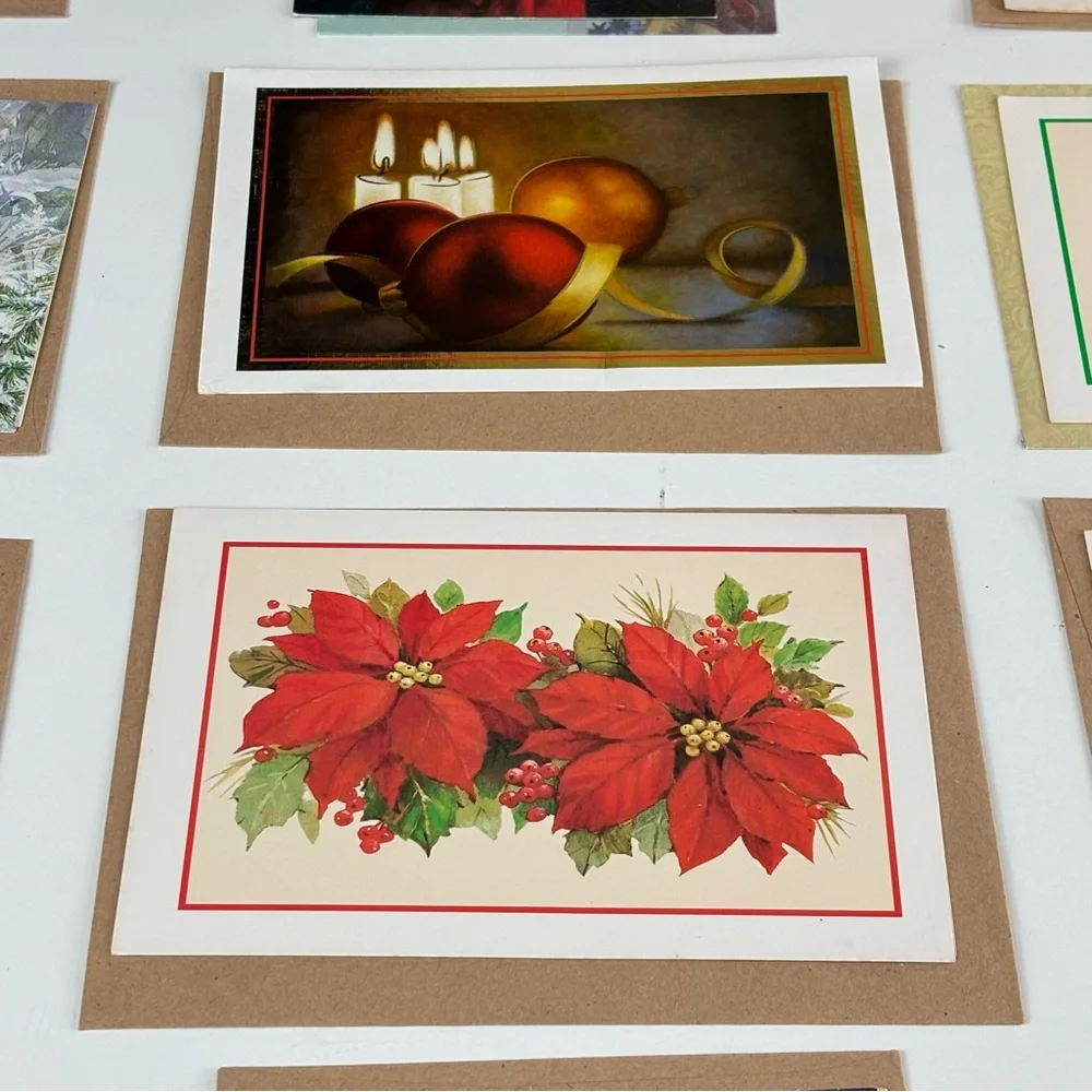 VTG Assorted Christmas Greeting Cards Set of 10